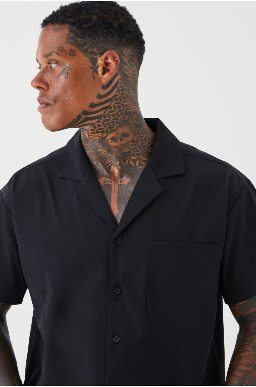 Сорочка квадратного крою з коротким рукавом