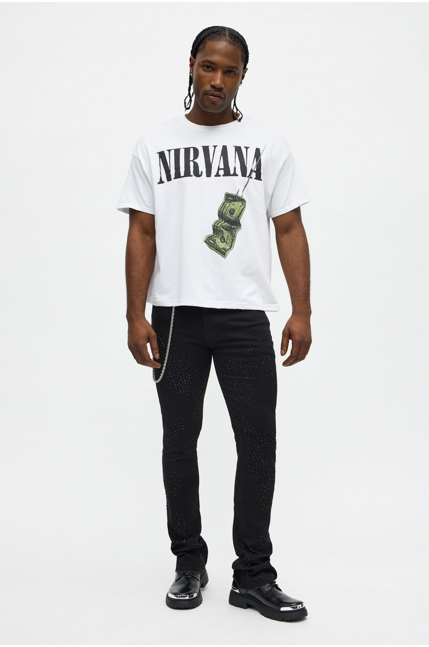 Футболка Nirvana 'Smells Like Teen Spirit' (біла)