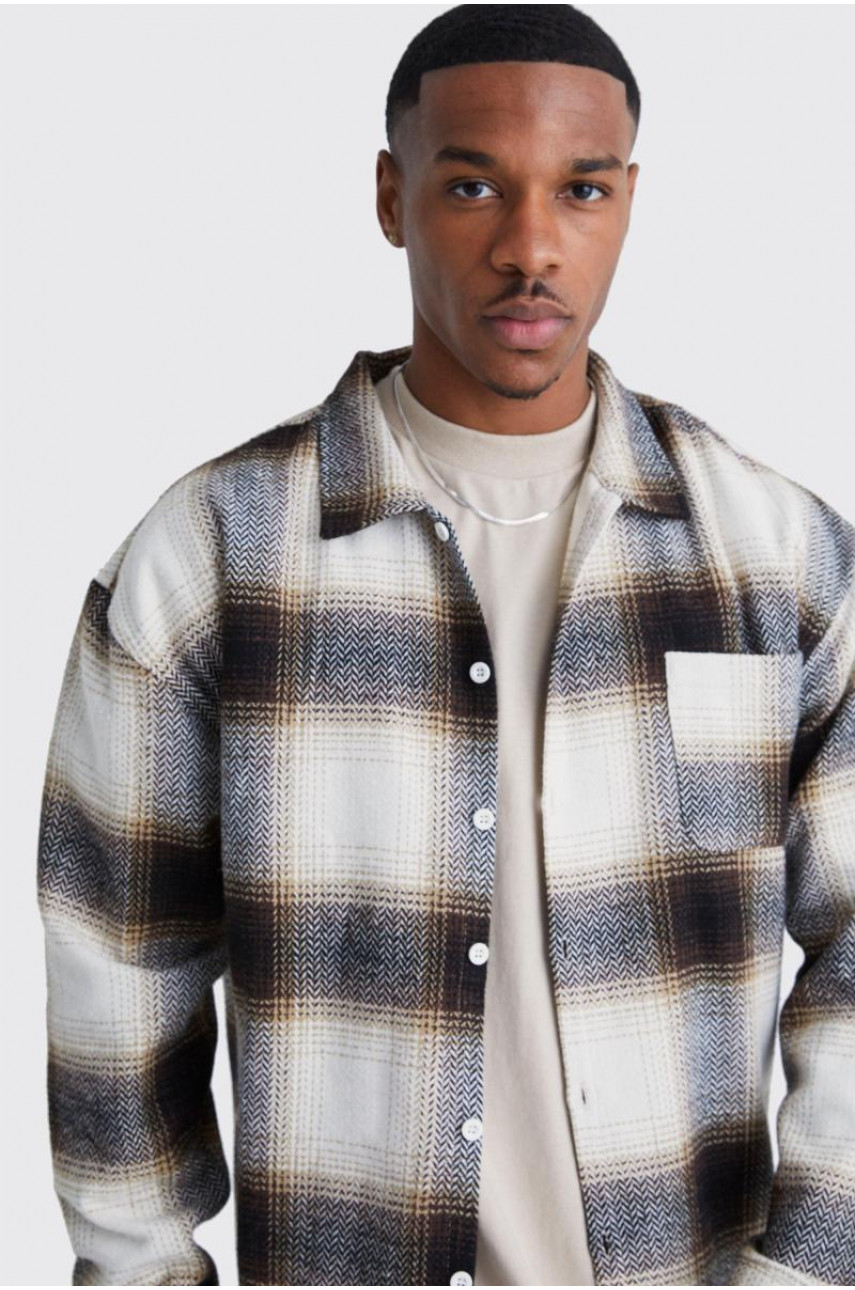 Фланелева сорочка в клітку