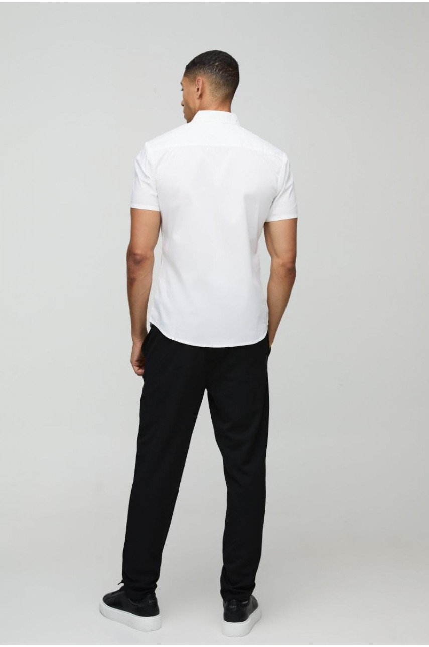 Еластична сорочка з коротким рукавом