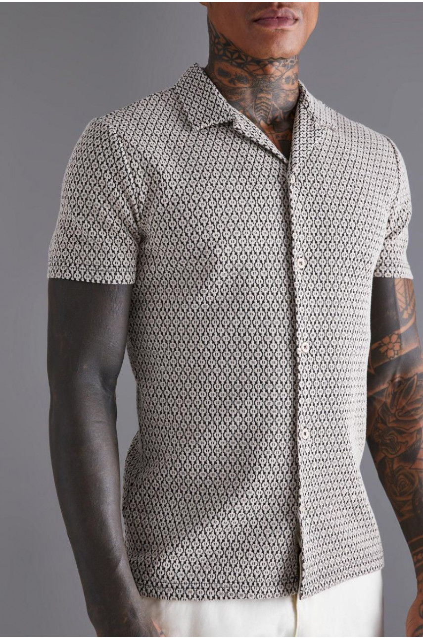 Еластична міні-сорочка Geo з коротким рукавом