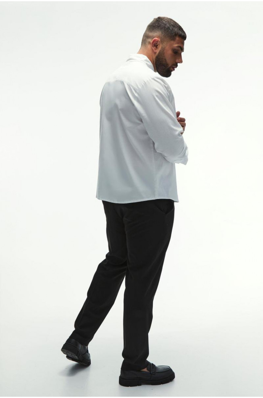 Плюс біла оксфордська сорочка звичайного крою