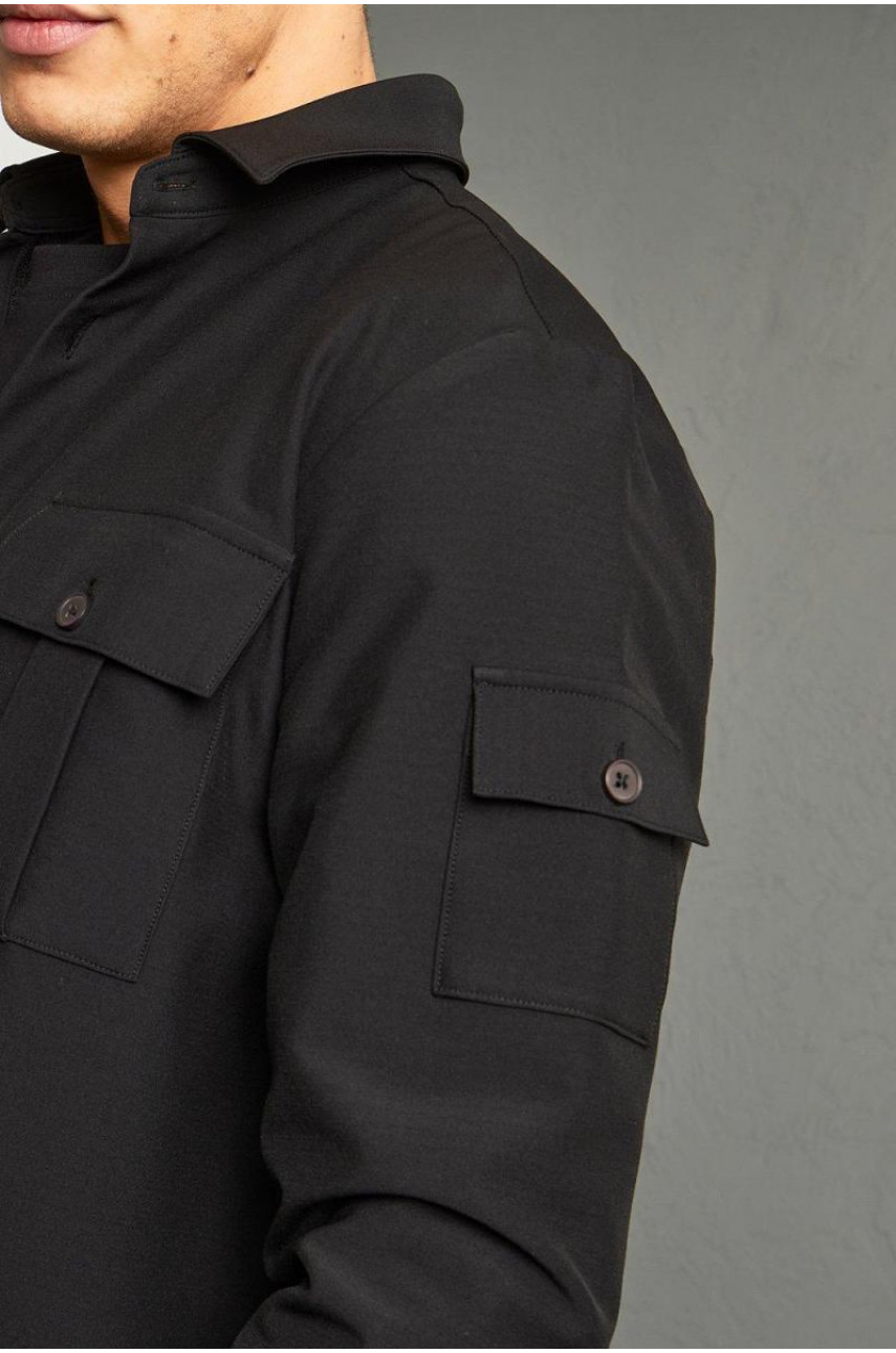 Легка оверсайз-сорочка з довгим рукавом