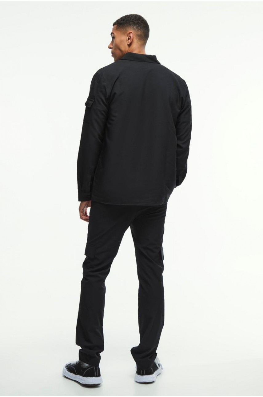 Легка оверсайз-сорочка з довгим рукавом