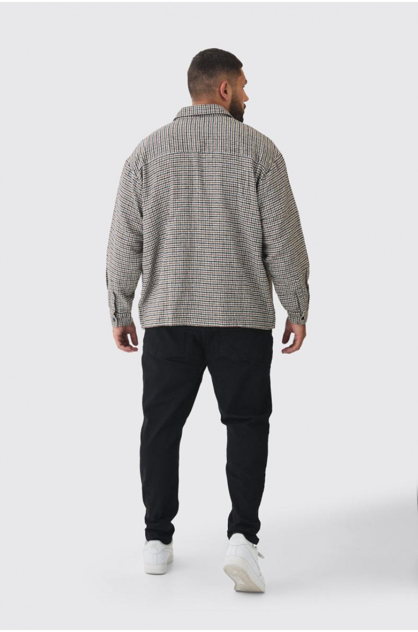 Плюс сорочка стандартного крою з начісуванням Micro Dogtooth