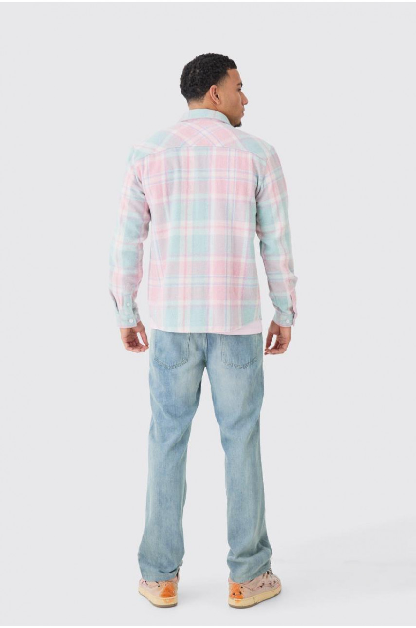 Верхня сорочка в пастельну клітку