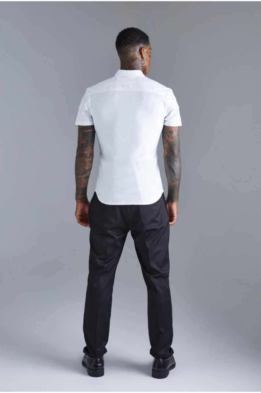 Еластична сорочка з коротким рукавом