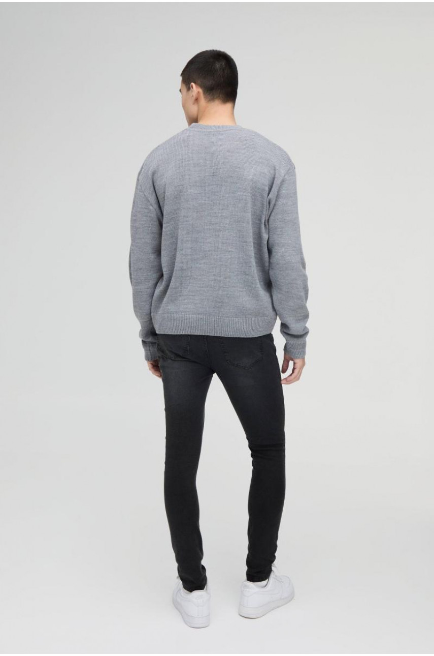 Темно-сірі стрейч-супервузькі джинси