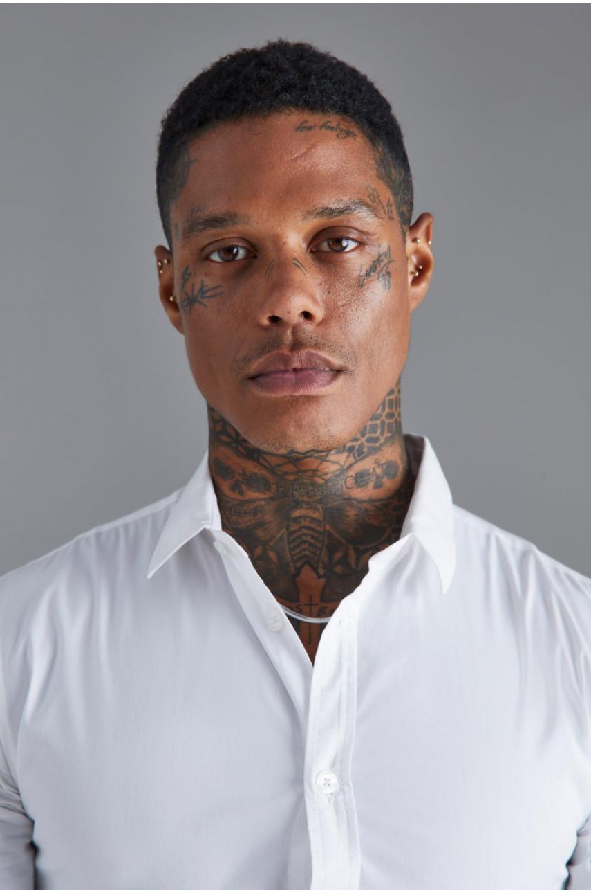 Еластична сорочка з довгим рукавом