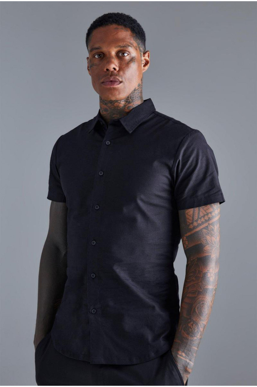 Еластична сорочка з коротким рукавом