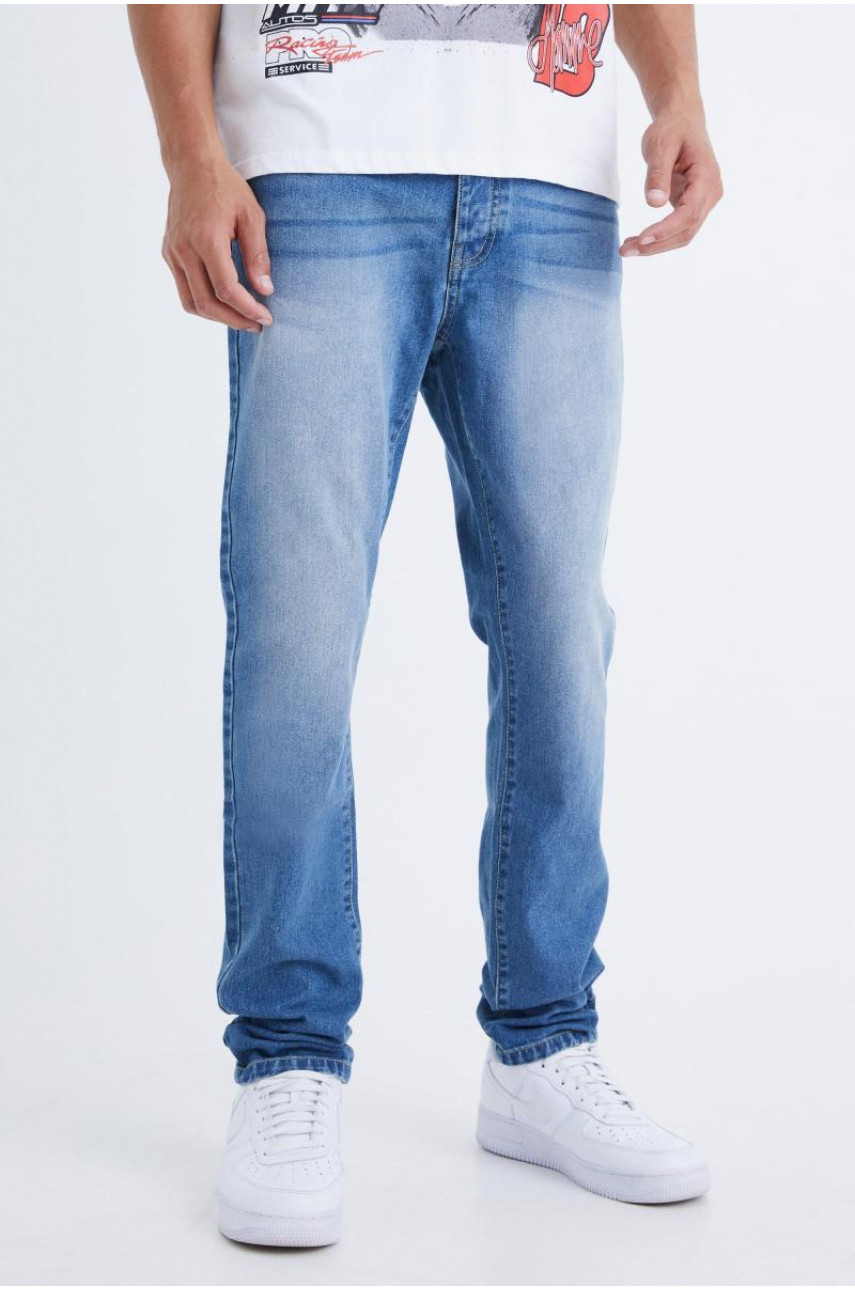 Високі тонкі жорсткі джинси