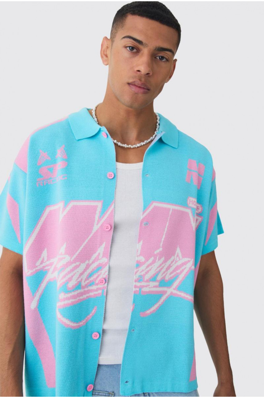 Трикотажна сорочка великого розміру для мотогонок