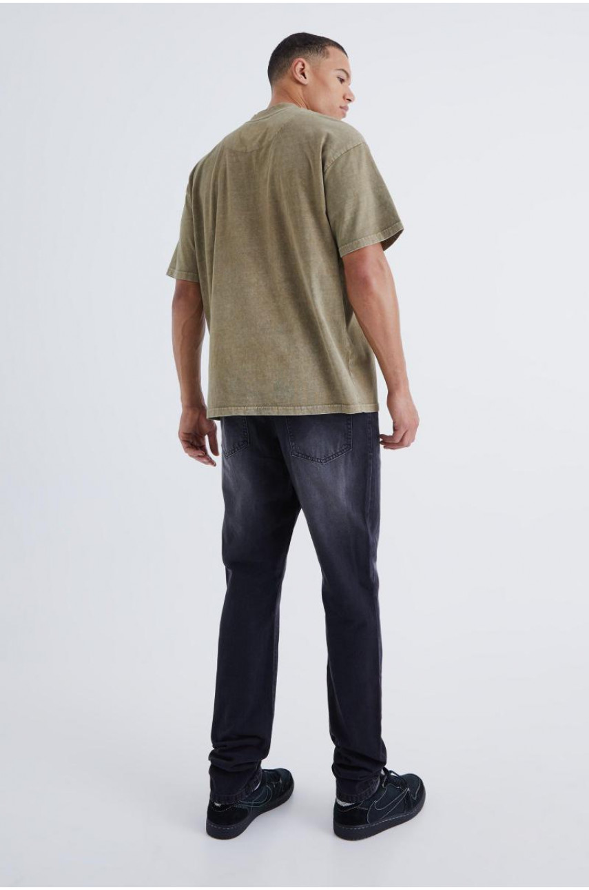 Високі тонкі жорсткі джинси