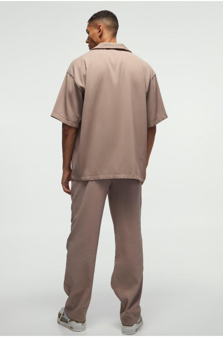 Велика плісирована сорочка Revere з коротким рукавом