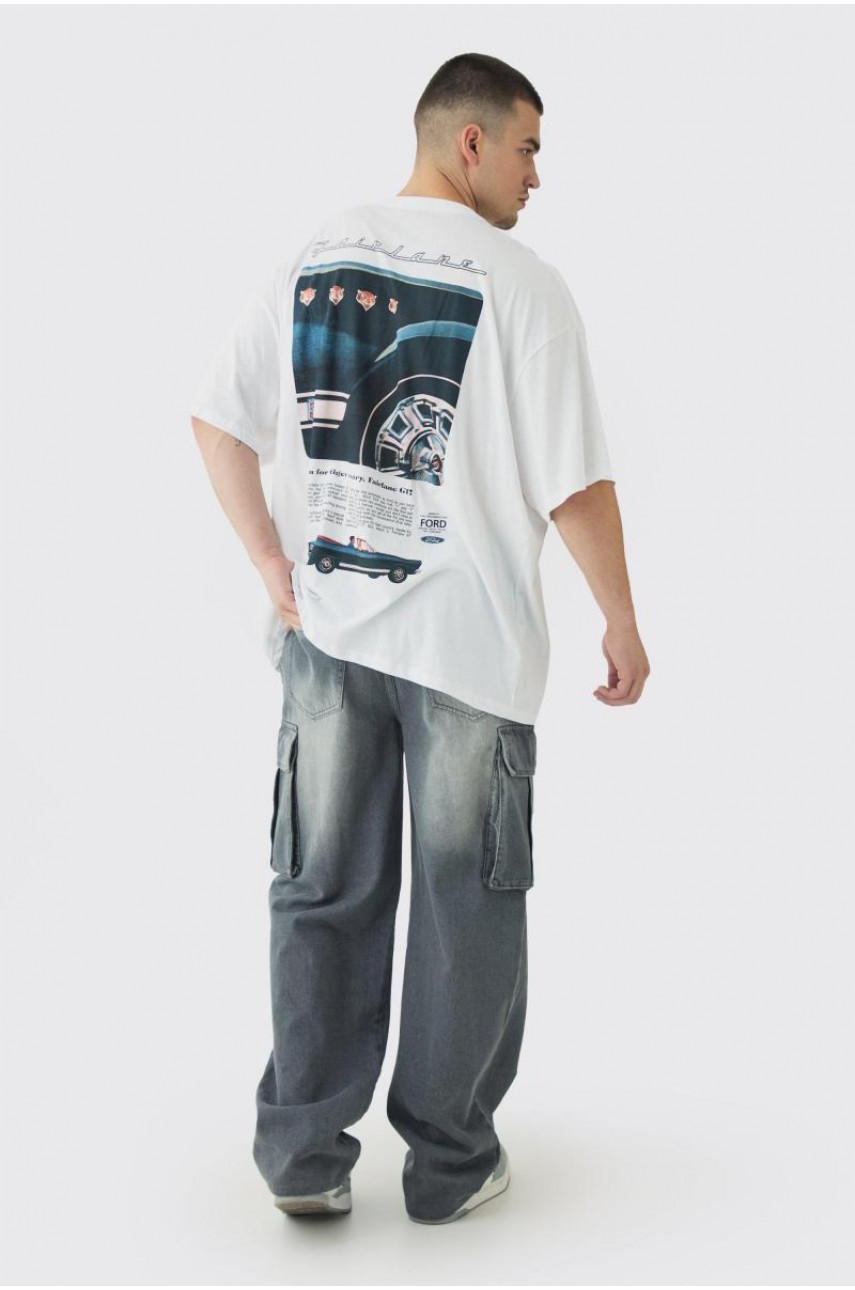 Високі розслаблені жорсткі джинси карго